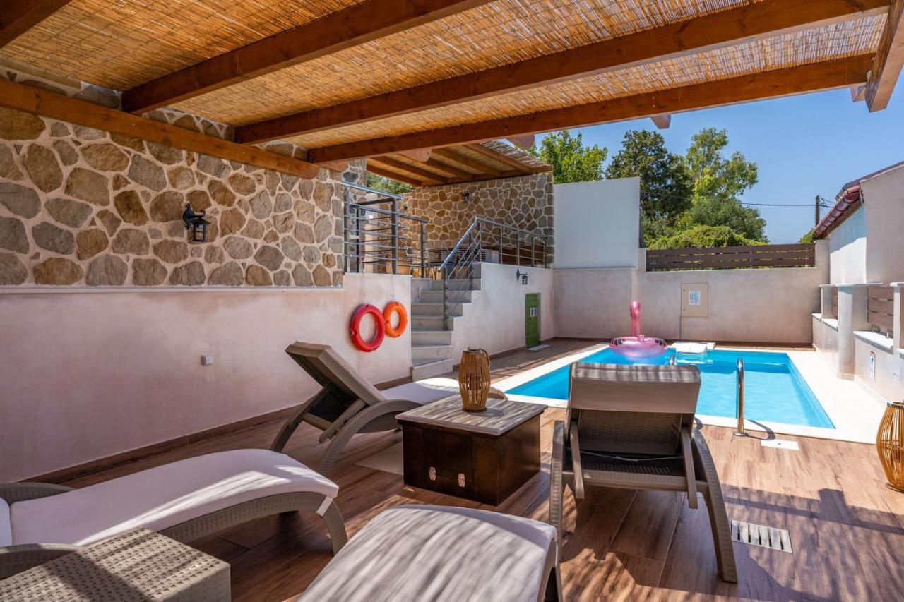 Vila Aggel'S House - Stone House - Private Pool - Courtyard - Countryside Views Kato Episkopi Exteriér fotografie
